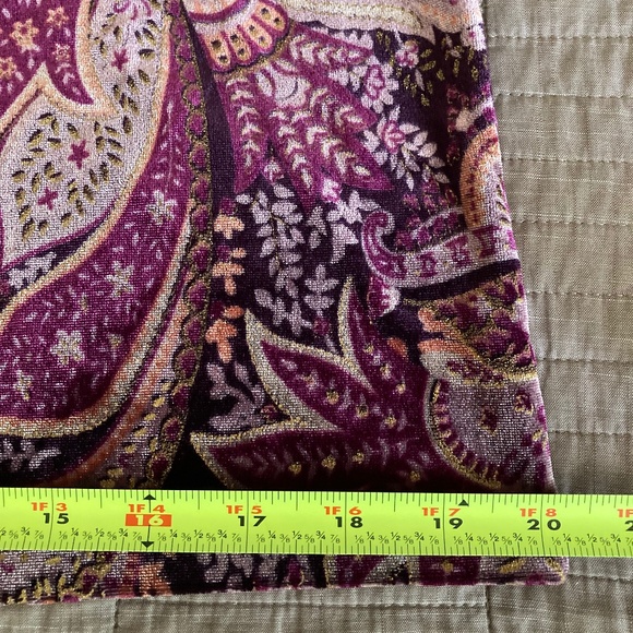 Velour Top with Gold Glitter NEVER WORN SZ L - Picture 10 of 10